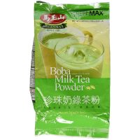 GREENMAX Boba Milk Tea Powder - Green Tea (12/24.5OZ)