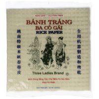THREE LADIES Rice Paper 22 cm - Square (44/12OZ)