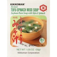 KIKKOMAN Instant Miso - Tofu Spinach (24 X 1.1 OZ)