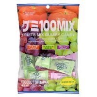 KASUGAI Gummy Candy - 100 Fruit Mix (24 X 3.6 OZ)