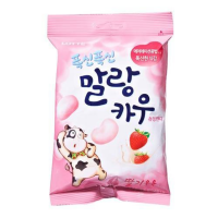 LOTTE Malang Cow Chewy Candy - Strawberry Milk (20 X 2.2 OZ)