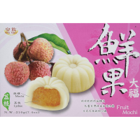 ROYAL FAMILY Fruit Mochi - Lychee (24 X 7.4 OZ)